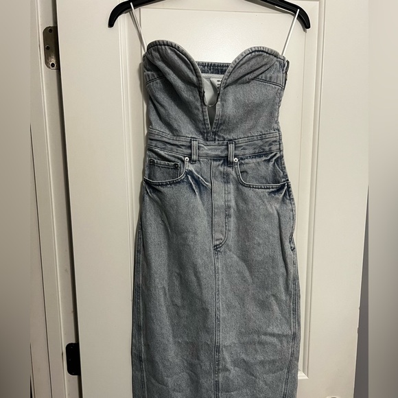 Denim bandeau dress xxs - Picture 7 of 7